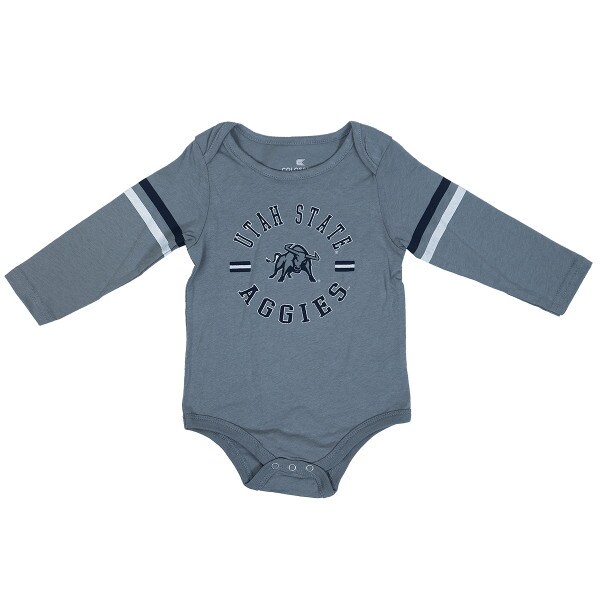 Utah State, Aggies, Aggie Bull, Stripe, Onesie